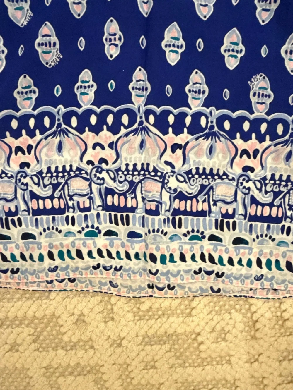Lilly Pulitzer Royal Blue & White Printed Tunic